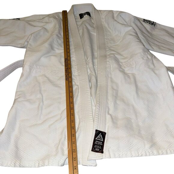 Gracie Jiu-Jitsu Classic Gi Size 7/200 White Kimono With Belt - Picture 9 of 12